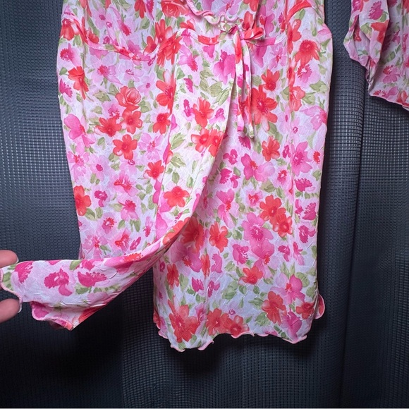 Morgan Taylor Intimates Pink Floral Camisole Set Size XL - Picture 4 of 10